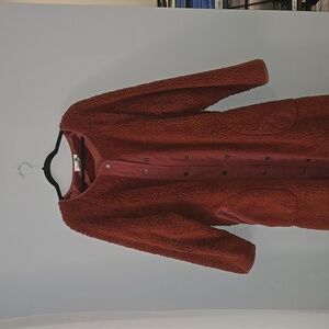 Anthropologie reversible sherpa coat